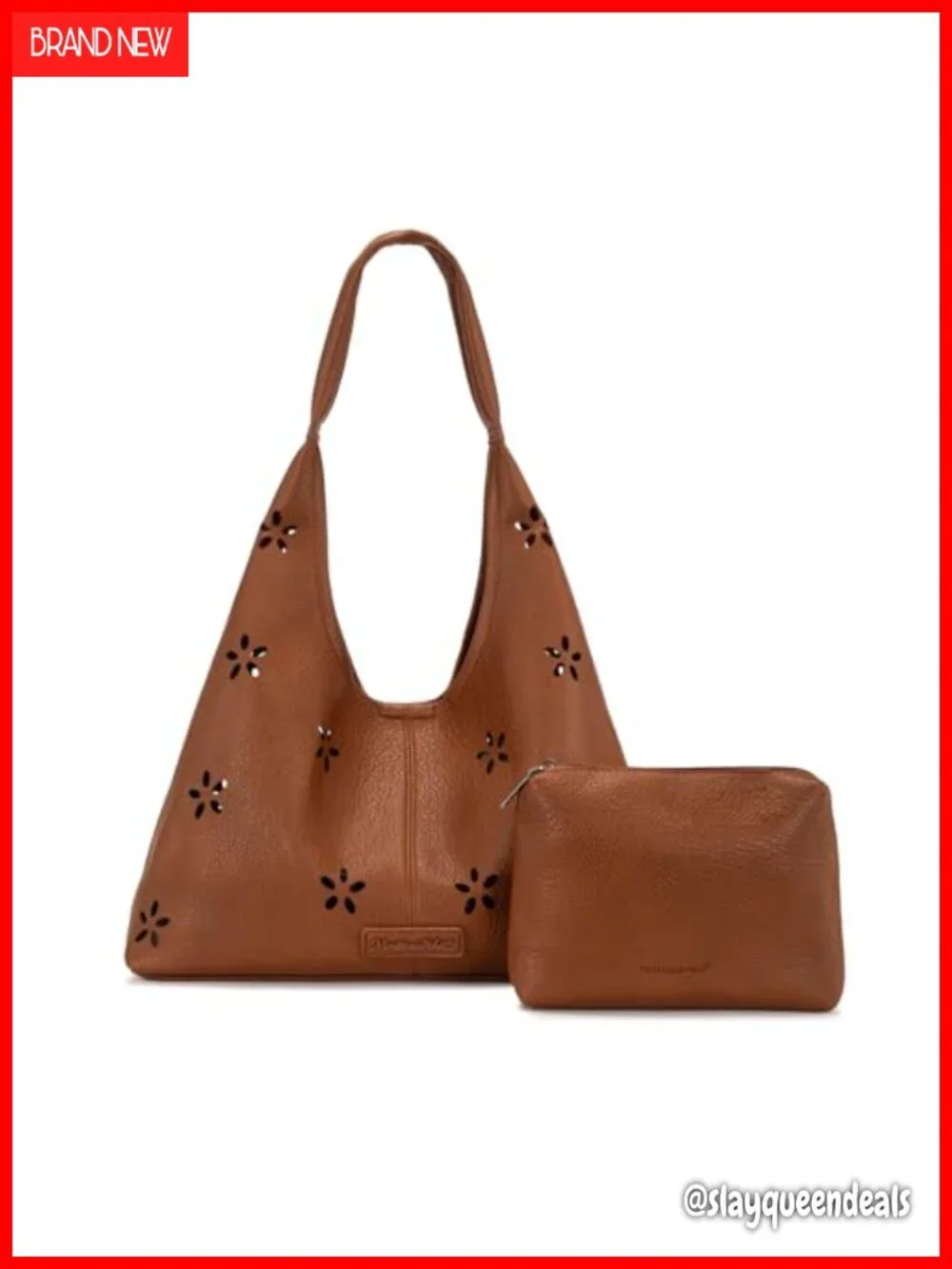 Slouchy Hobo Bag Faux Leather Shoulder Handbag Tote with Magnetic Closure